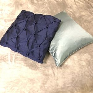 Satin Throw Pillows (Set of 2)